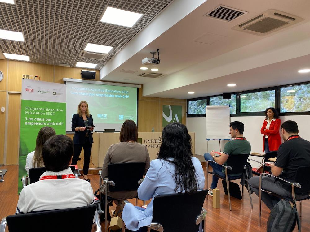 Tret de sortida al programa sobre emprenedoria de l’IESE impulsat per Creand Crèdit Andorrà